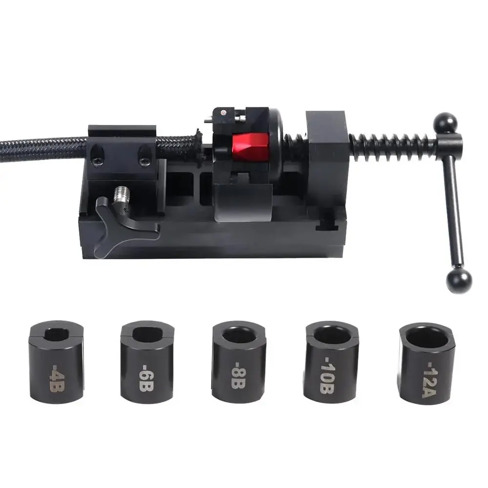 Black Xlb-1108 Fuel Hose Connect Tool Kit - Innovative Aluminum Alloy Rotary Vise For Fuel Line Fittings Installation 1
