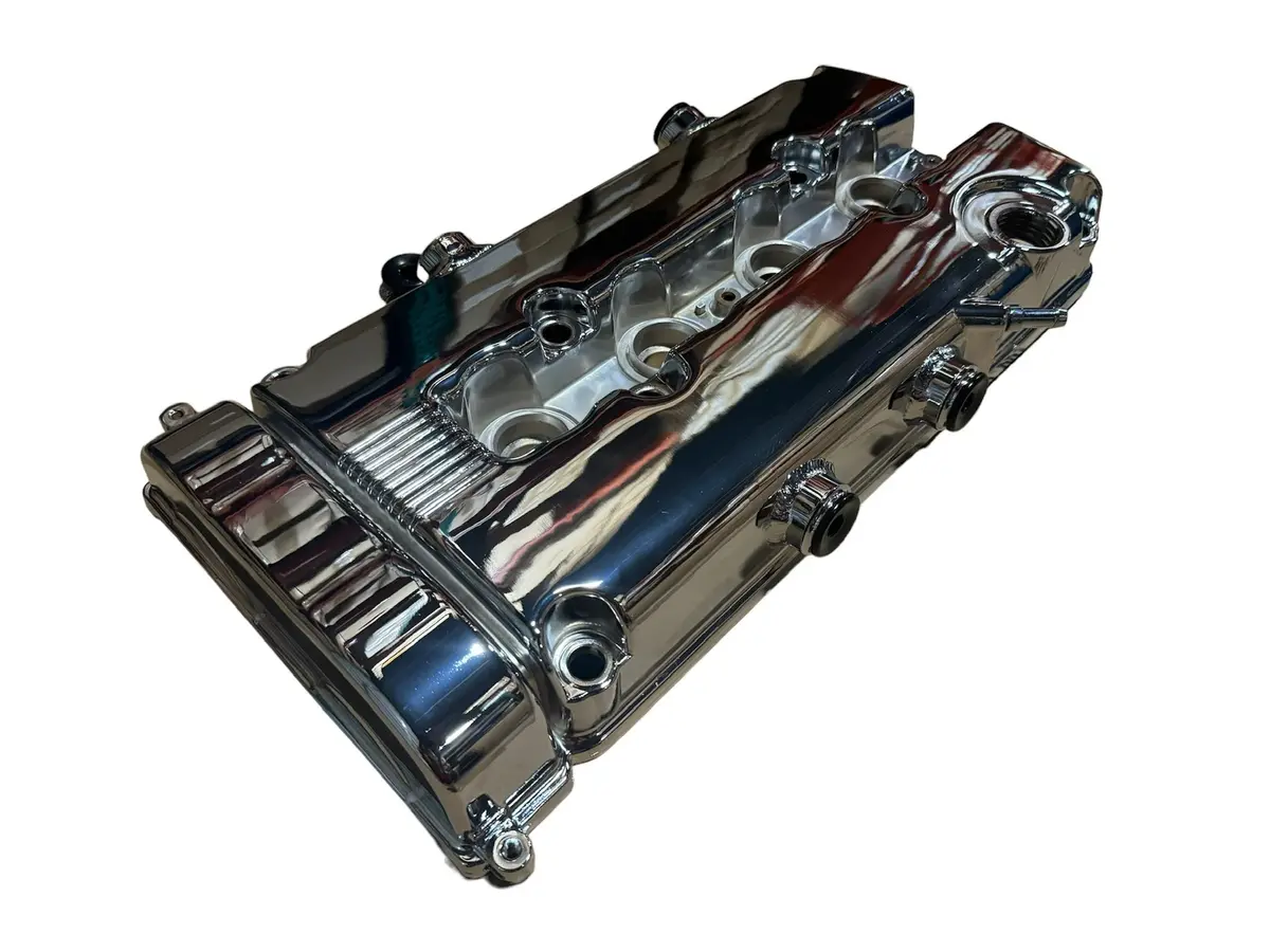 Cast Aluminum B Series Vented Valve Cover Baffle With An10 Ports 1