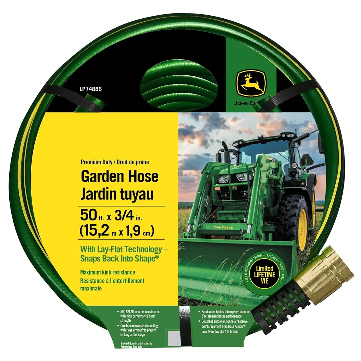 John Deere 3/4-Inch Premium Garden Hose 1