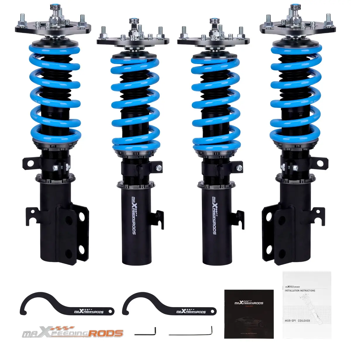 Toyota Avalon 2006 Built After 12/05 Production Date Double Adjustable Spring Shock Absorber Lowering Kit 1
