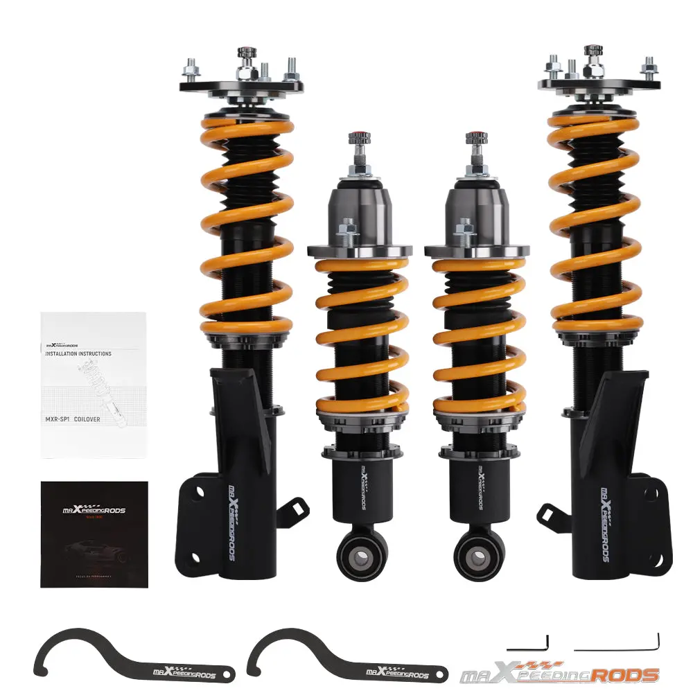 24 Ways Adj. Damper Shock Coilovers Honda Civic 2001-2005 Lowering Kit 1