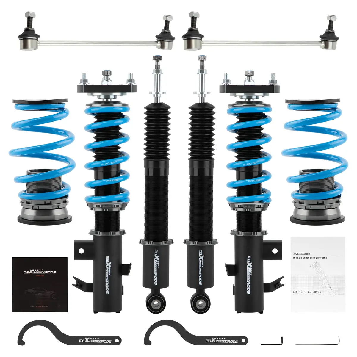 Cot6 Adjustable Coilover Lowering Kit Honda Civic 2012-2015 1