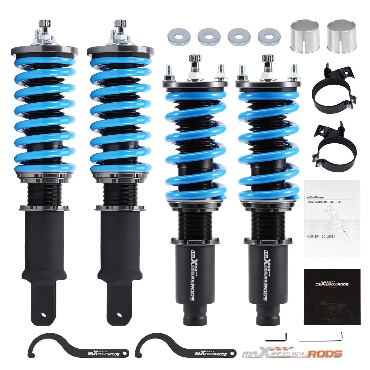 Honda Civic 1992-1995 Ej Eg Eh 1996-2000 Ej Ek Em Adj. Damper Coilover Coil Spring Strut Lowering Kit 1