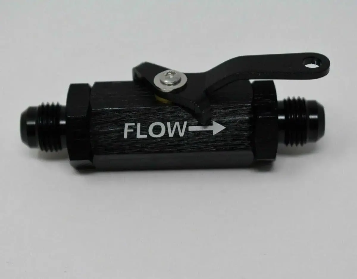 Billet An6 Shut Off Valve With Cable Lever For Fuel Oil 1