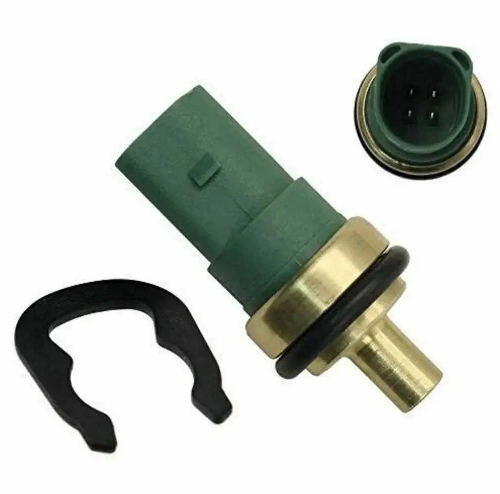 Coolant Temperature Sensor Water Switch 3-Piece Set – Metal And Plastic, Green, 5.9Cm Length 1