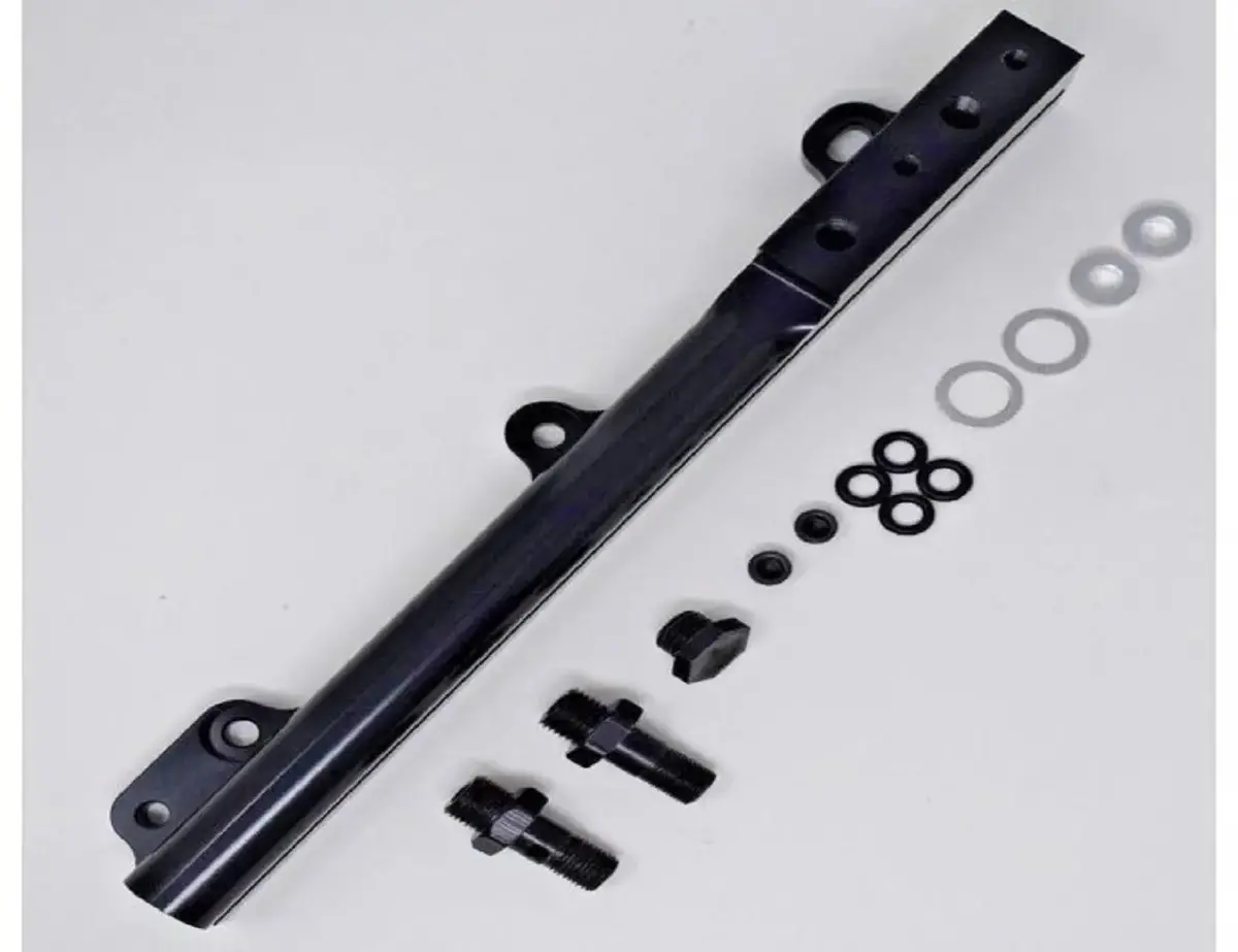 D Series High-Flow Fuel Rail Kit Black Anodized Aluminum 1