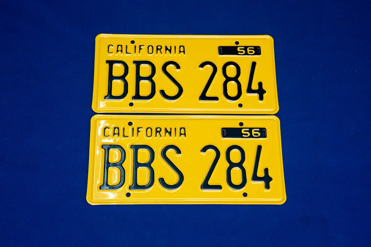 California ライセンスプレート / ペア　Bbs 284 1