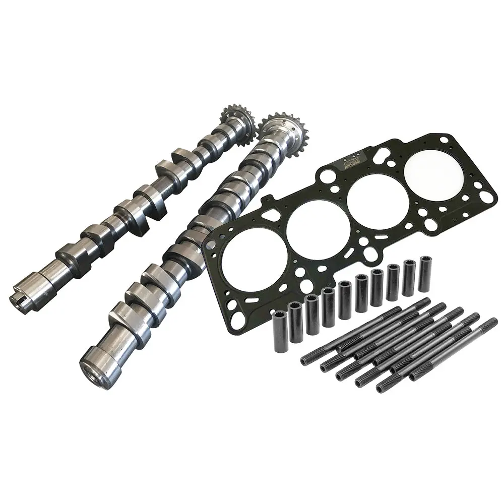 252 / 260 High Performance Camshaft Set + Set Forged Head Studs + Decompression Mls Head Gasket For Vw/Audi 1.8L 20V 1