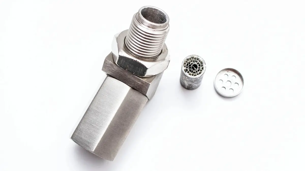 O2 Oxygen Sensor Long Spacer W/ Filter Element X1 - 45 Degree 1