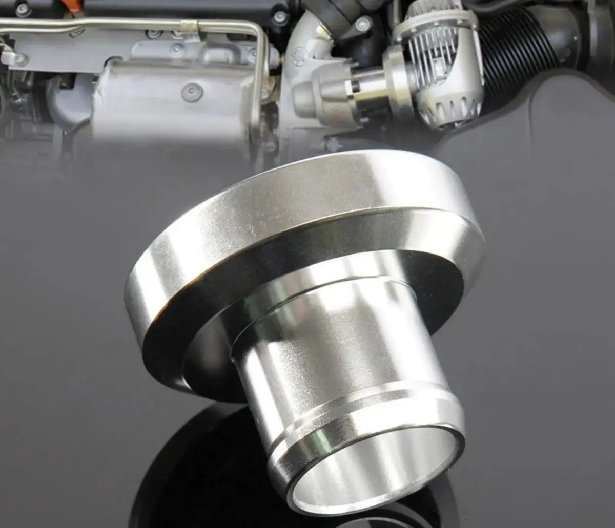Cnc Machined Billet Aluminum Flange Adapter For Hks Ssqv Blow Off Valve Universal 1