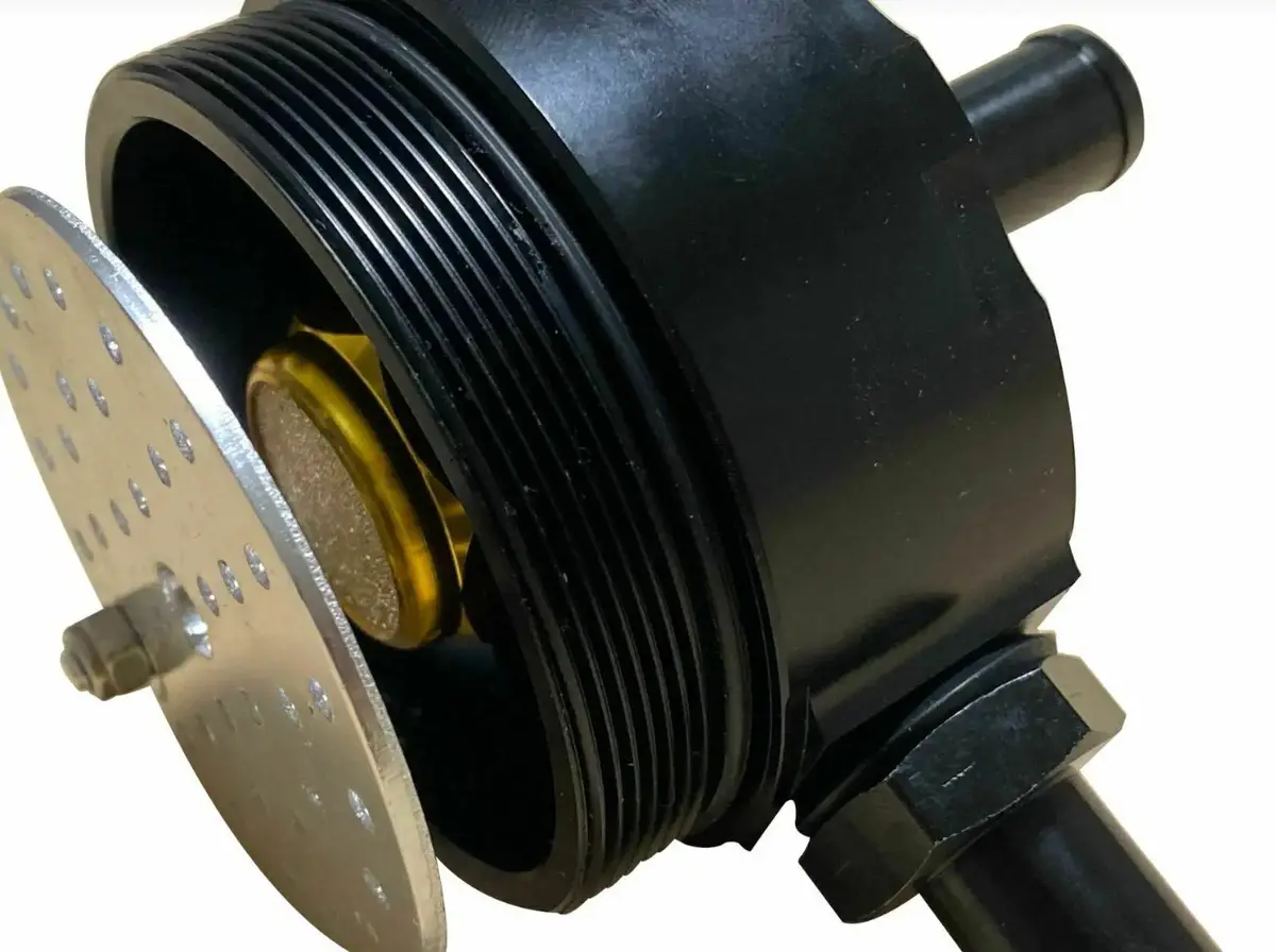 Mishimoto Mmbcc-Uni-Rd Universal Baffled Oil Catch Can Red 1