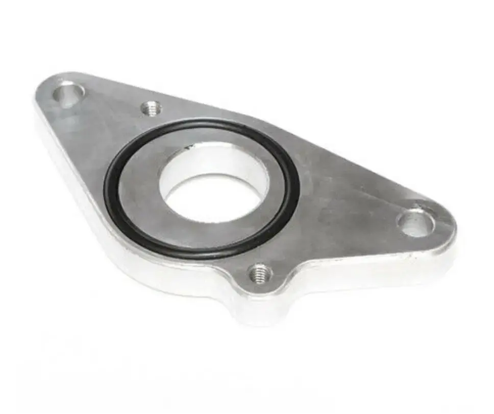 Billet Aluminum Tmic Flange Adaptor For Greddy Blow Off Valve Type S Rs Fv Silver 1