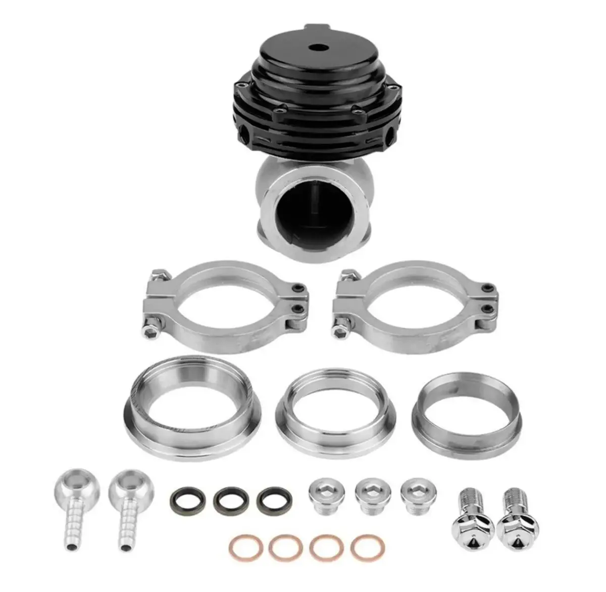 38Mm External Wastegate Mvs V-Band Flange Turbocharger Stainless Steel And Aluminum 1