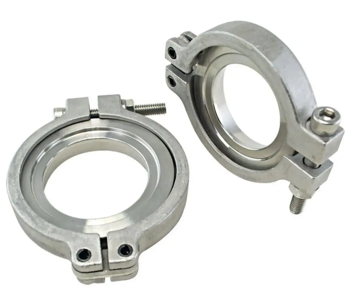 38Mm Wastegate V-Band Clamp Set Kit With Screws, Nuts, And Seals For Tial Mv-R And Mv-S 1