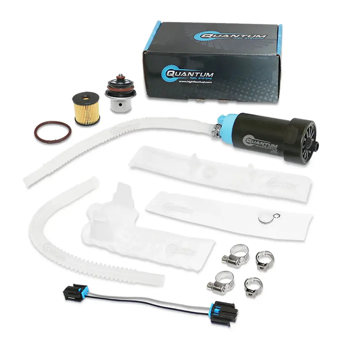 Qfs Oem Replacement In-Tank Efi Fuel Pump W/ Fuel Pressure Regulator, Fuel Filter, Strainer, Hfp-370Hd-Rf 1