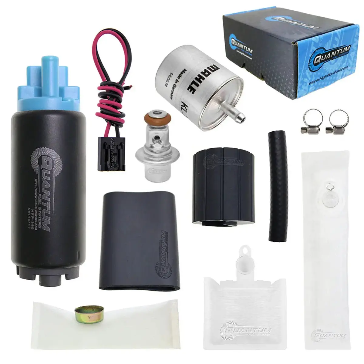 Qfs Oem Replacement In-Tank Efi Fuel Pump W/ Fuel Pressure Regulator, Fuel Filter, Strainer, Hfp-385-Ur2f4 1