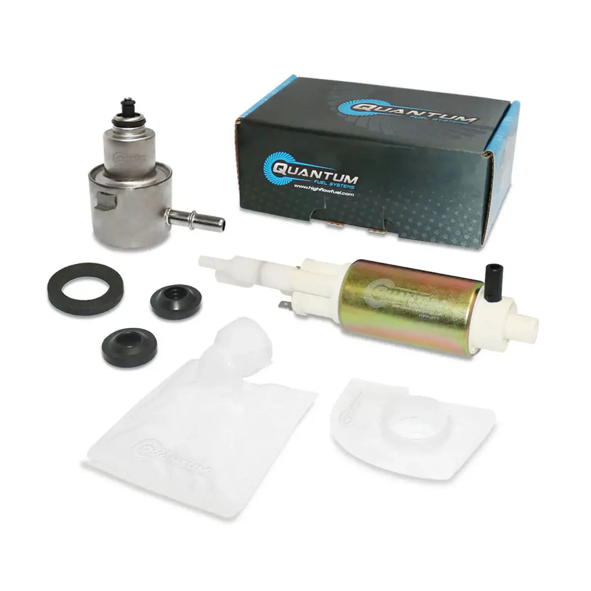 Qfs Oem Replacement In-Tank Efi Fuel Pump W/ Fuel Pressure Regulator, Strainer, Hfp-377-R 1