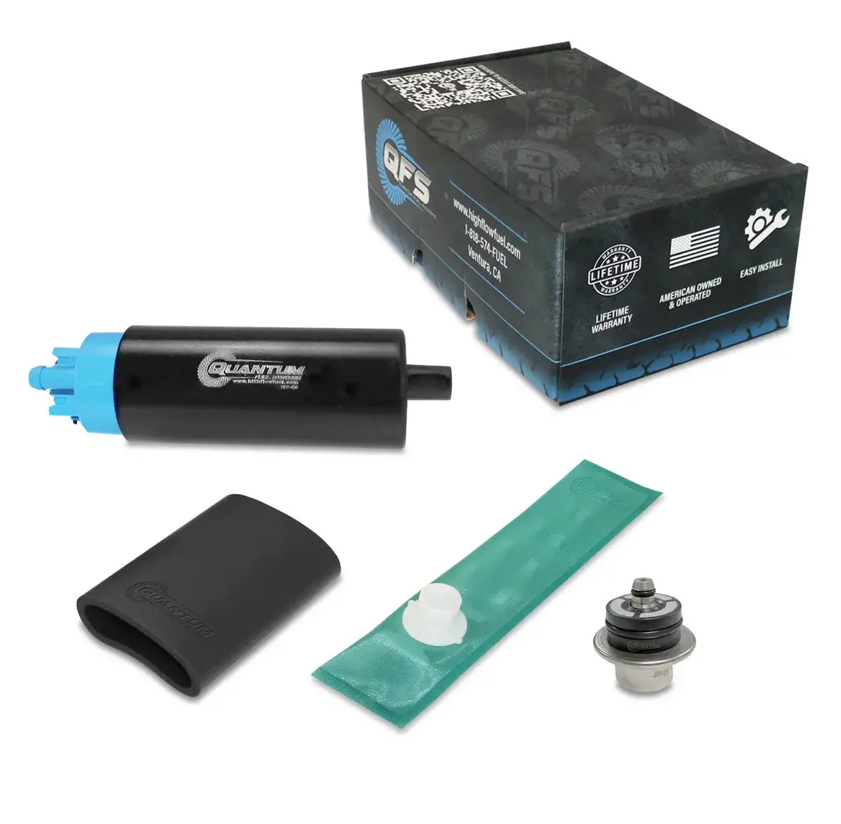 Qfs Oem Replacement In-Tank Efi Fuel Pump W/ Fuel Pressure Regulator, Strainer, Hfp-439-R 1