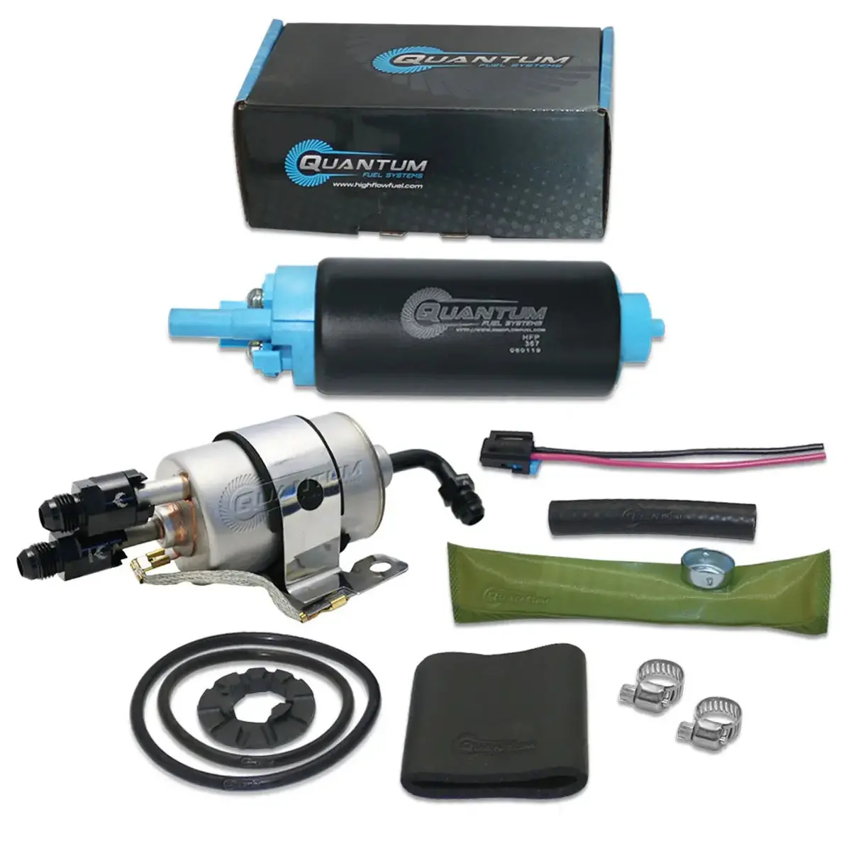 Qfs Oem Replacement In-Tank Efi Fuel Pump W/ Fuel Pressure Regulator, Tank Seal, Fuel Filter, Fitting, Strainer, Hfp-367-F2-An68c 1