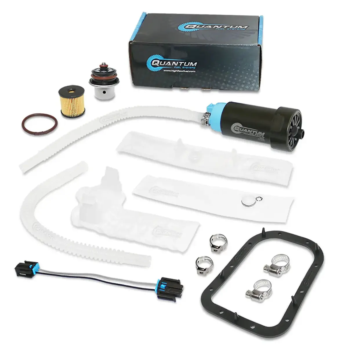 Qfs Oem Replacement In-Tank Efi Fuel Pump W/ Fuel Pressure Regulator, Tank Seal, Fuel Filter, Strainer, Hfp-370Hd-Rt24f 1