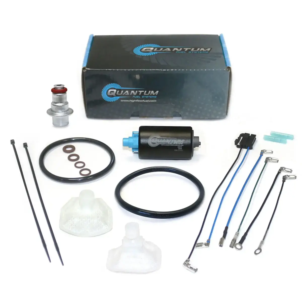 Qfs Oem Replacement In-Tank Efi Fuel Pump W/ Fuel Pressure Regulator, Tank Seal, Strainer, Hfp-386-Ur3t2 1