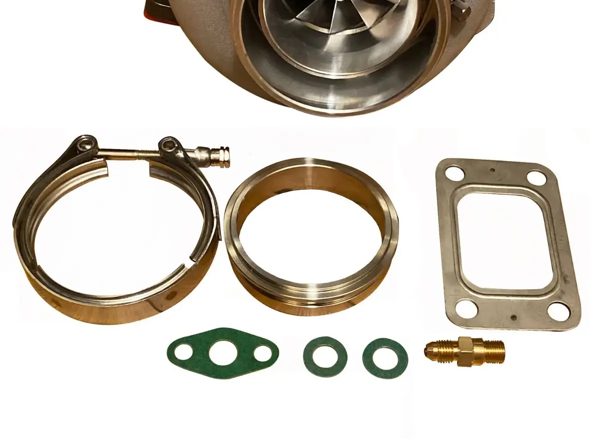 Gt35 Gtx3582 Billet Wheel Turbocharger With .82 A/R T3 V-Band Turbine Housing And Anti-Surge Compressor 1