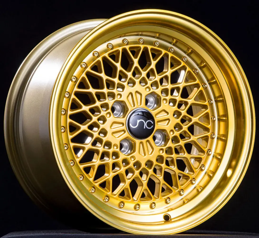 Jnc045 Transparent Gold W/ Gold Rivets 1