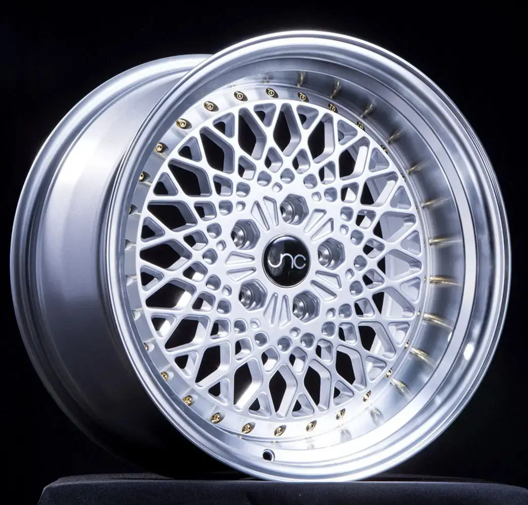Jnc045 Silver Machined Lip W/ Gold Rivets 1