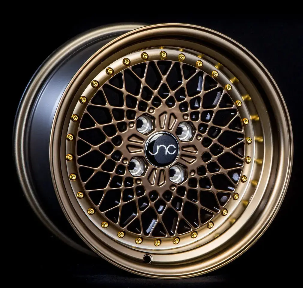 Jnc045 Machined Bronze W/ Gold Rivets 1