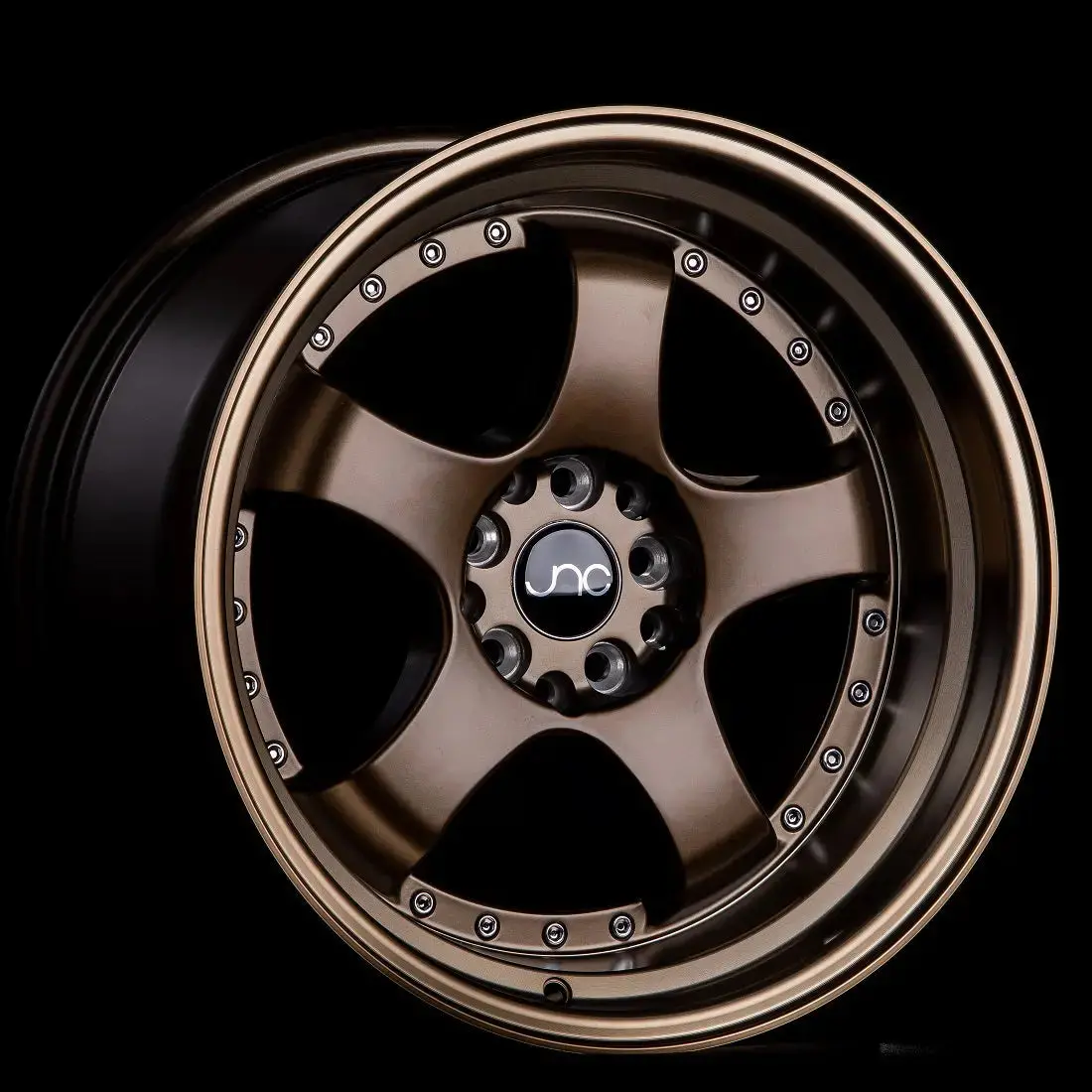 Jnc017 Matte Bronze W/ Gold Rivets 1