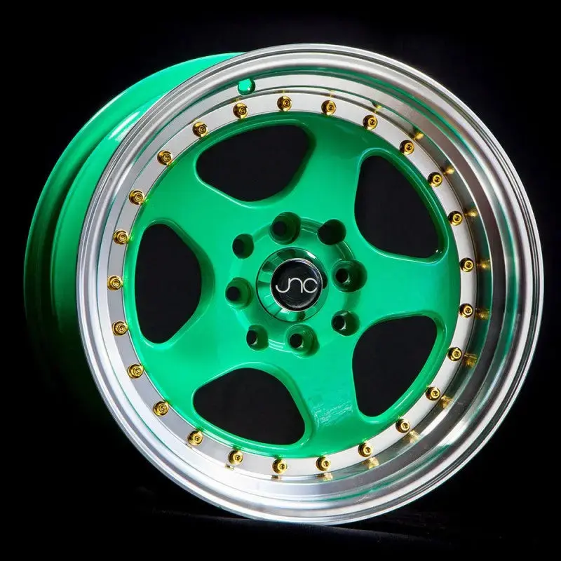 Jnc010 Wasabi Green W/ Gold Rivets 1