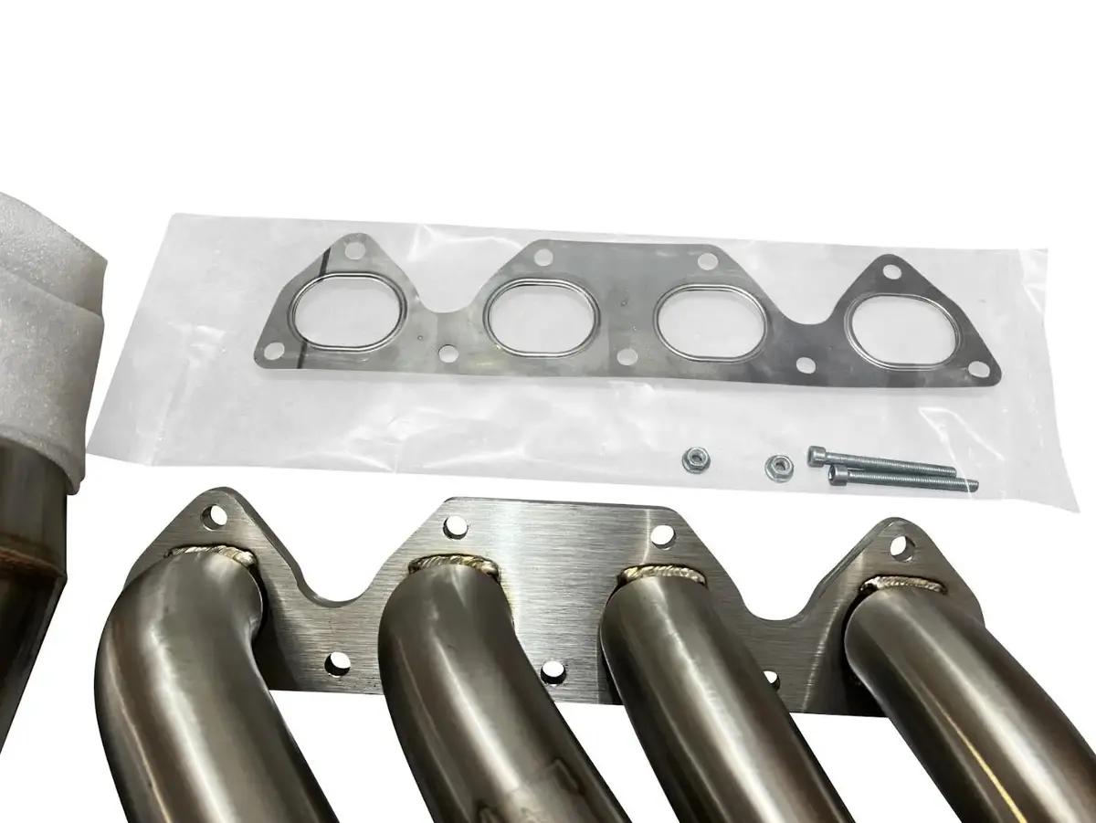 H Series 4-1 Hood Exit Race Header With Megaphone For H22 F20b 1