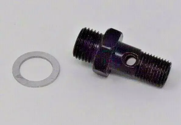 High Volume Fuel Rail Banjo Bolt With Hole For Aem 1