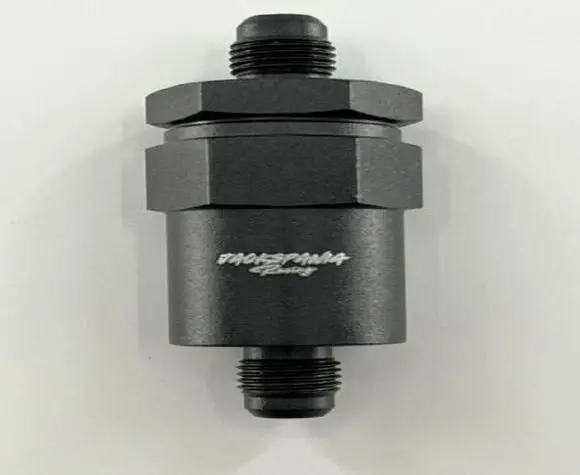 Billet Universal An6 30 Micron Black Aluminum Inline Fuel Filter 1
