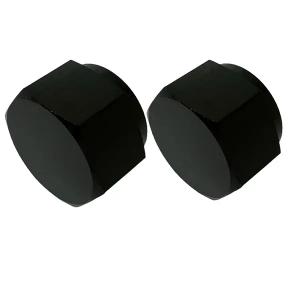 2-Pack 10An Black Aluminum O-Ring Flare Caps 1
