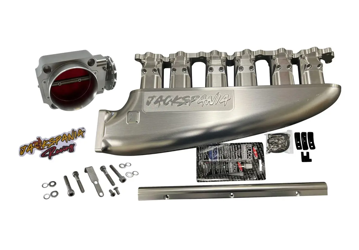 Fully Billet Intake Manifold With 12 Injector Fuel Rail And Throttle Body 1