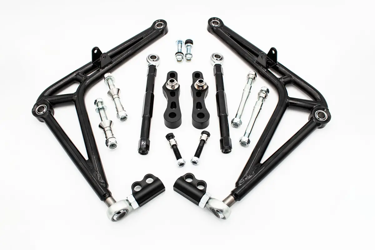 Front Steering Adjustable Drift Lower Control Arm Wide Angle Kit For Bmw E36 1