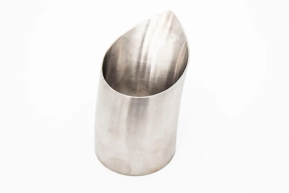 Stainless Tear Drop Exhaust Tip 3" Length - V2 1