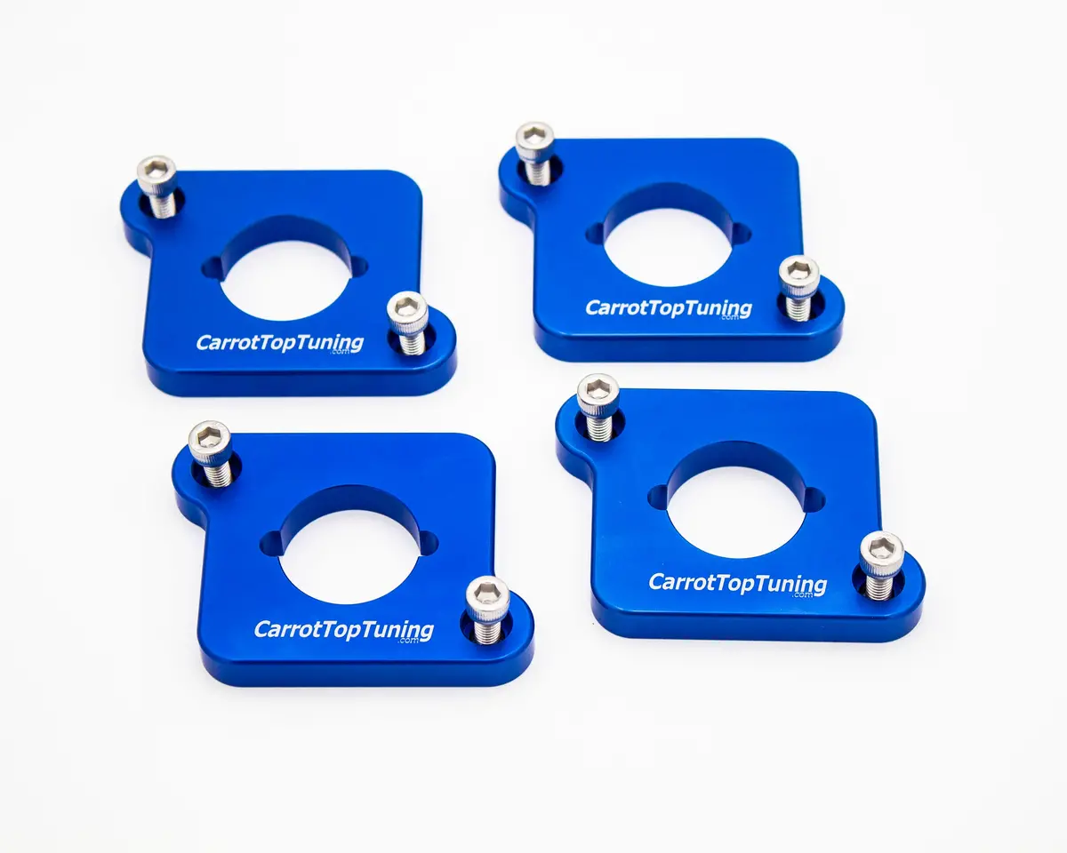 Cnc Billet 1.8T To 2.0T / R8 Coil Pack Adapters Spacers Vw Gti Jetta Golf Passat | Audi A4 A6 Tt | Blue 1