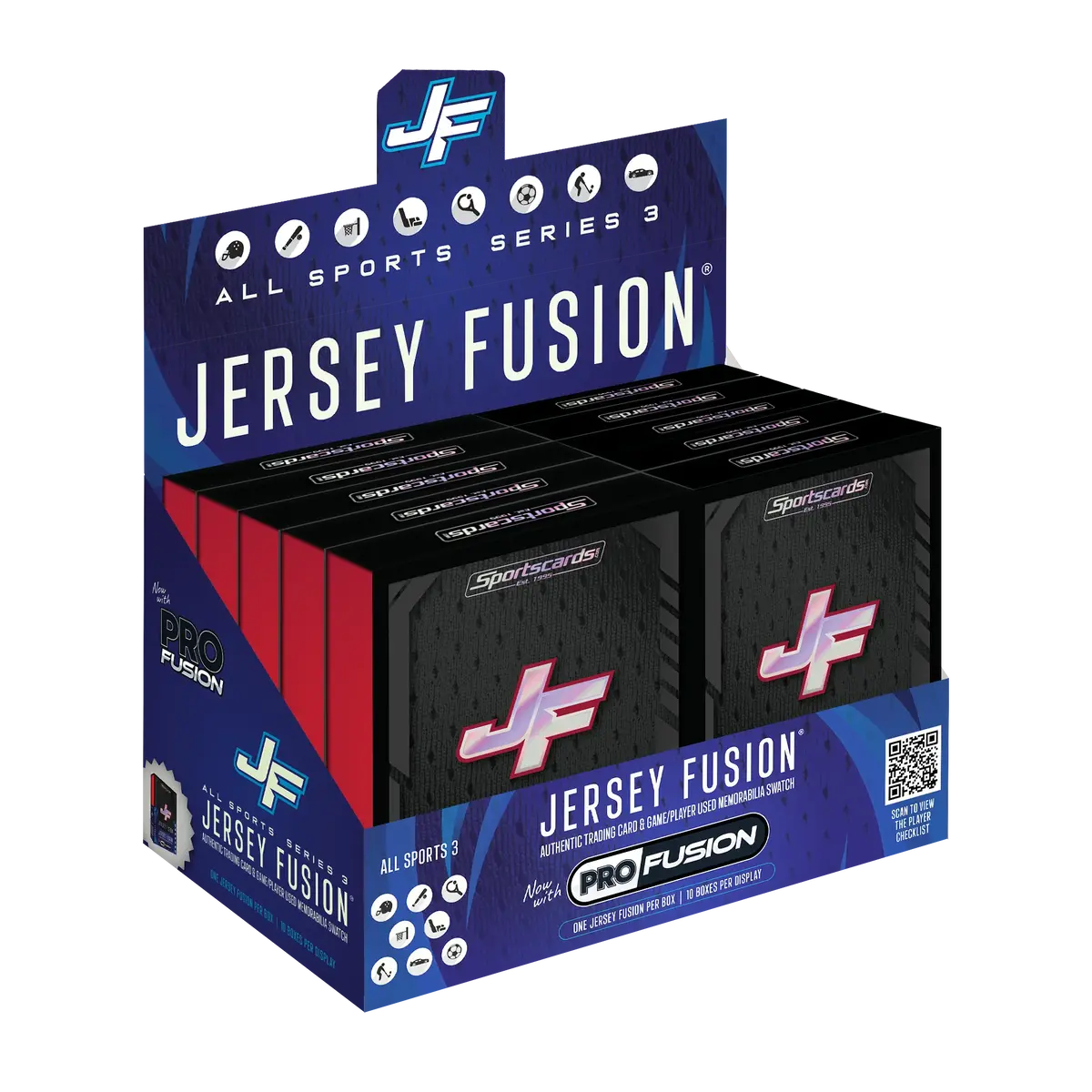 Jersey Fusion All Sports Series 3 Display Box - (10) Sealed Boxes 1