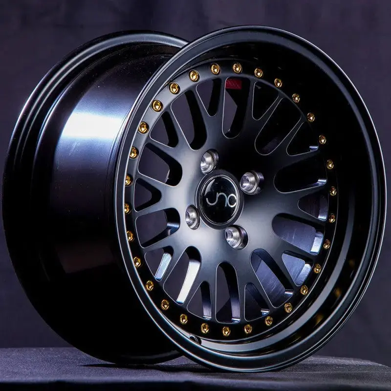 Jnc001 Matte Black Gold Rivets 1