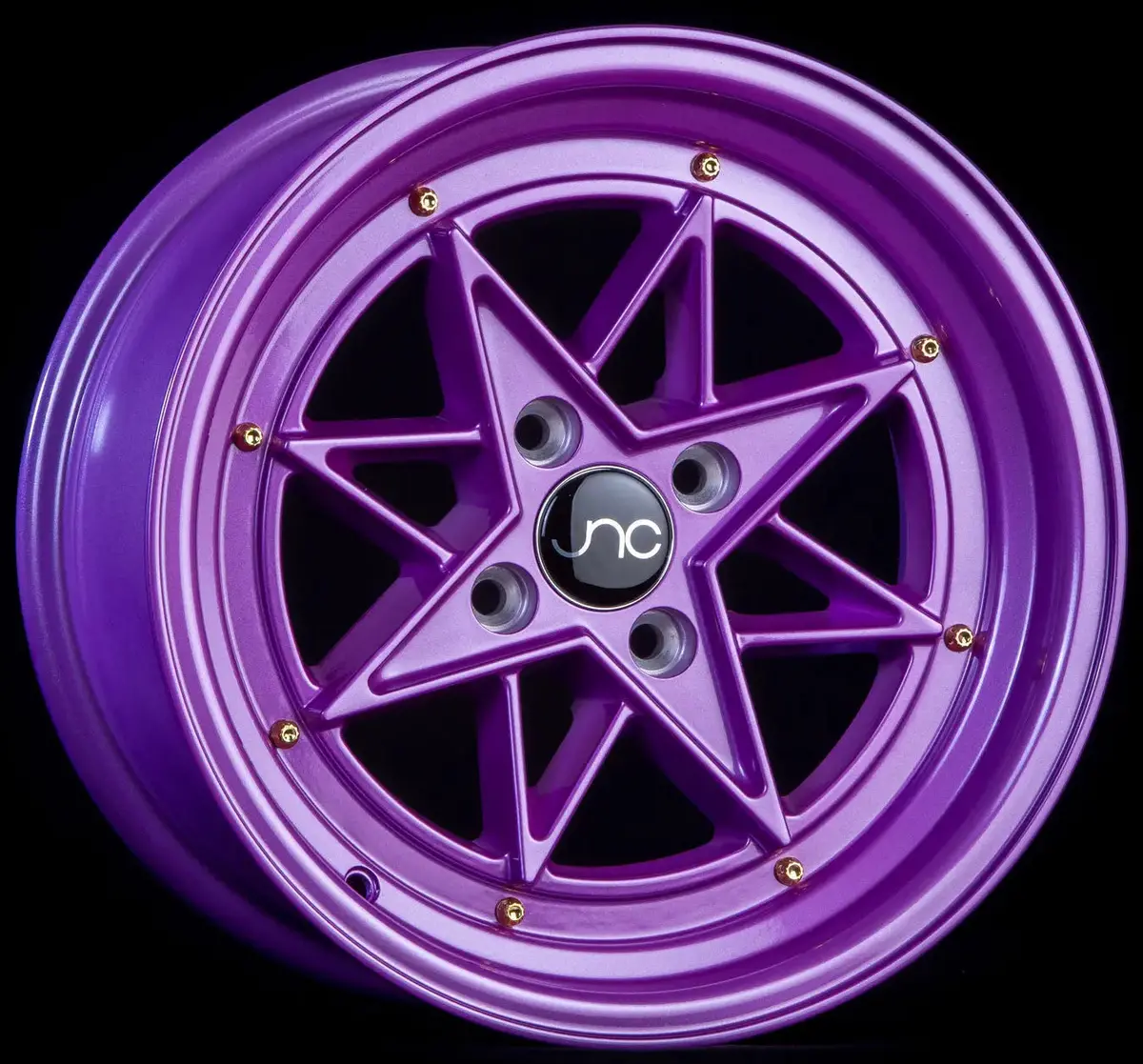 Jnc025 Candy Purple Gold Rivets 1