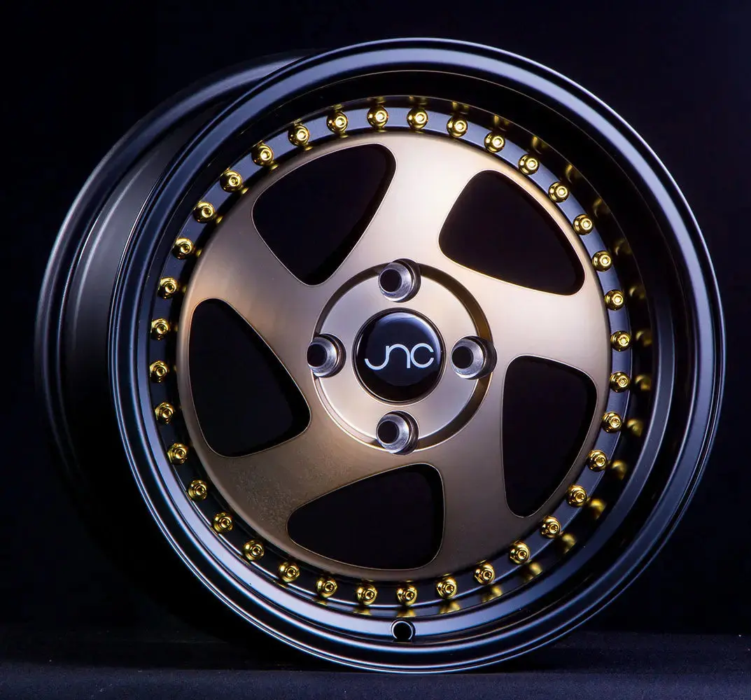 Jnc034 Matte Bronze Black Lip Gold Rivets 1