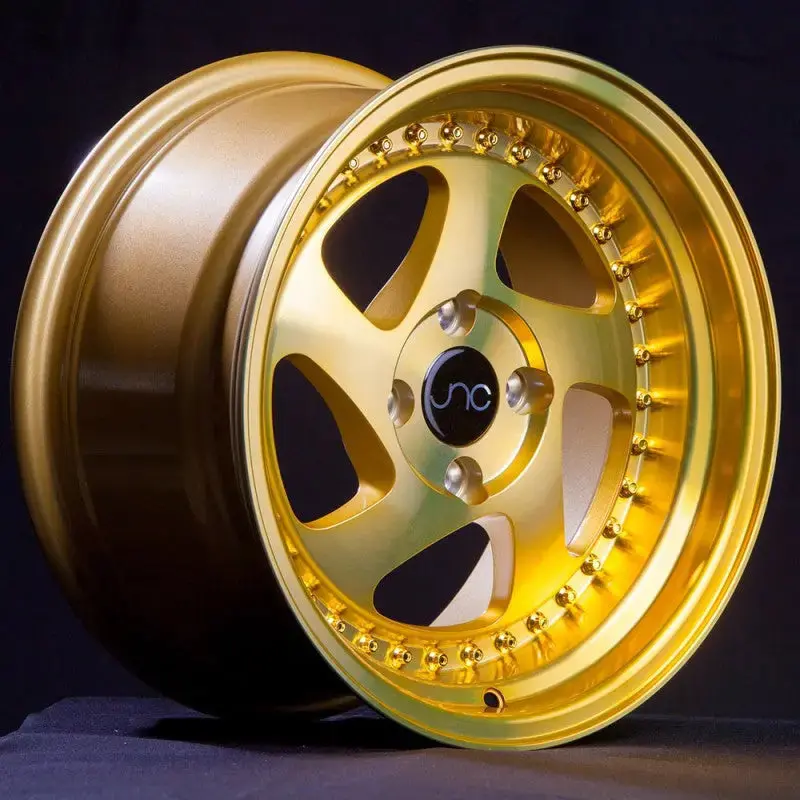 Jnc034 Transparent Gold Gold Rivets 1