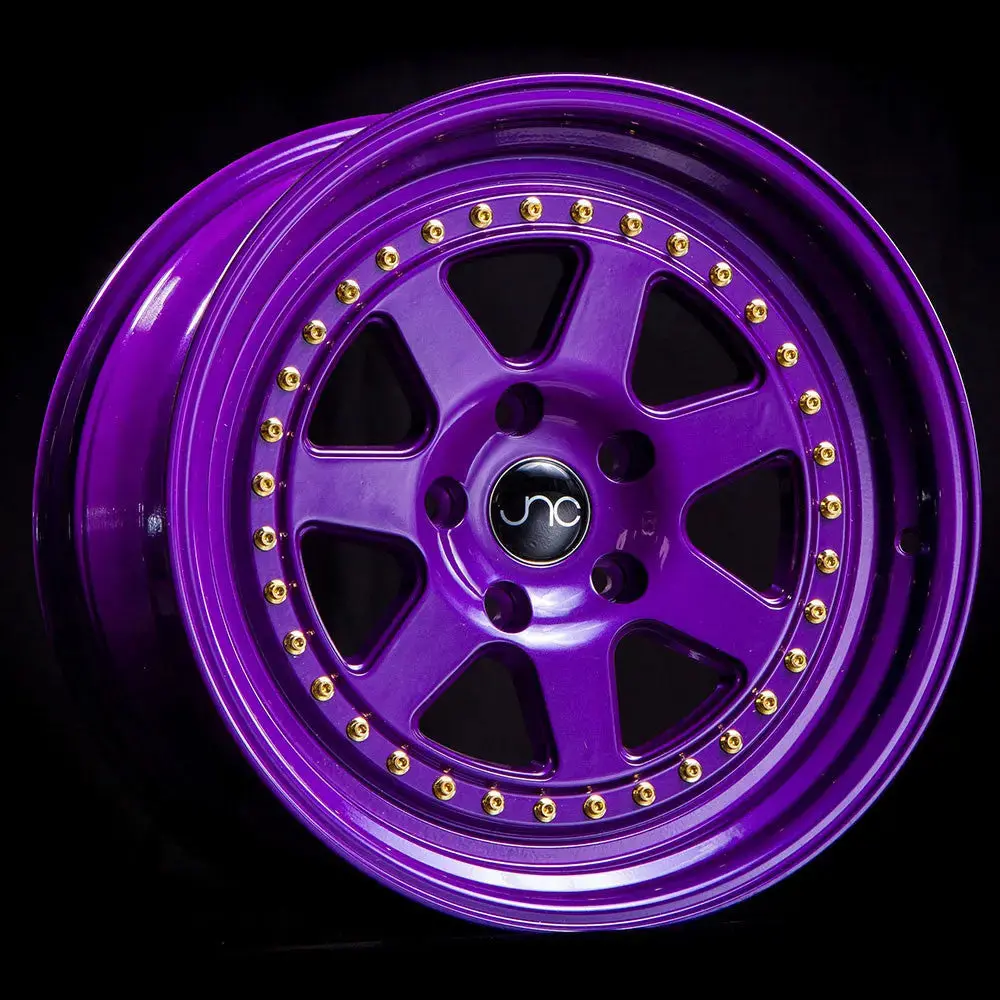 Jnc048 Candy Purple With Gold Rivets 1