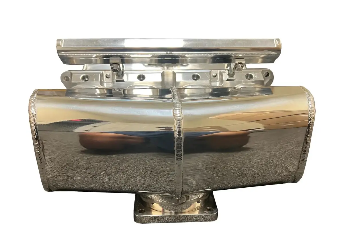 K Series K20 K24 Center Feed Intake Manifold With Brushed Fuel Rail 1