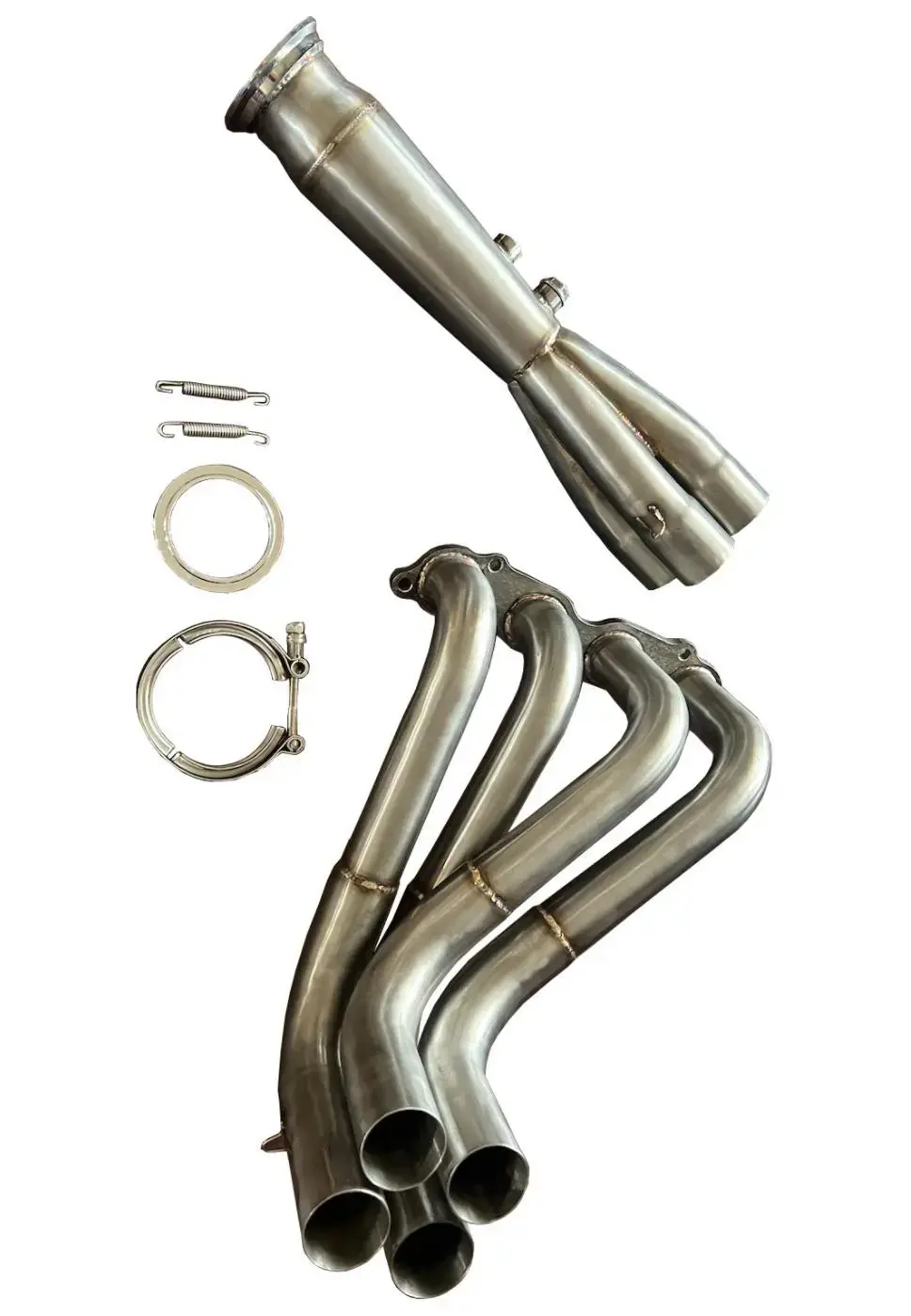 K Swap K20 K24 Megaphone Header 3" 4-1 Tri-Y V-Band 1