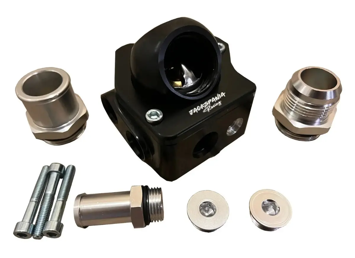 K Series Direct Water Pump Mount V2 Swivel Neck Thermostat Housing With 16An Port 1
