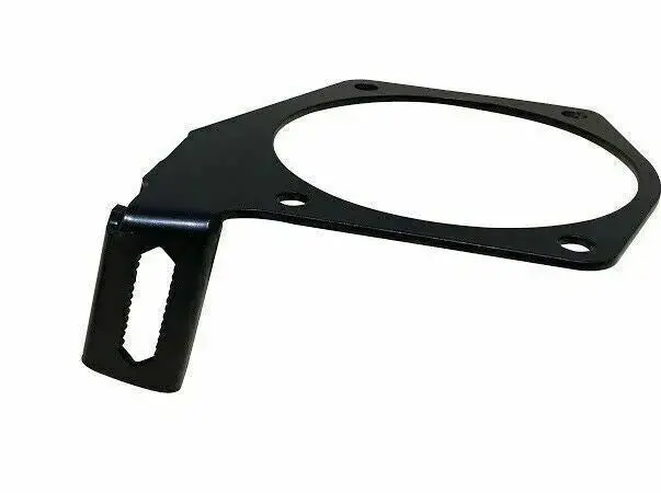 Throttle Body Cable Bracket With 92Mm And 102Mm Intake Gaskets, Black Anodized Aluminum 1