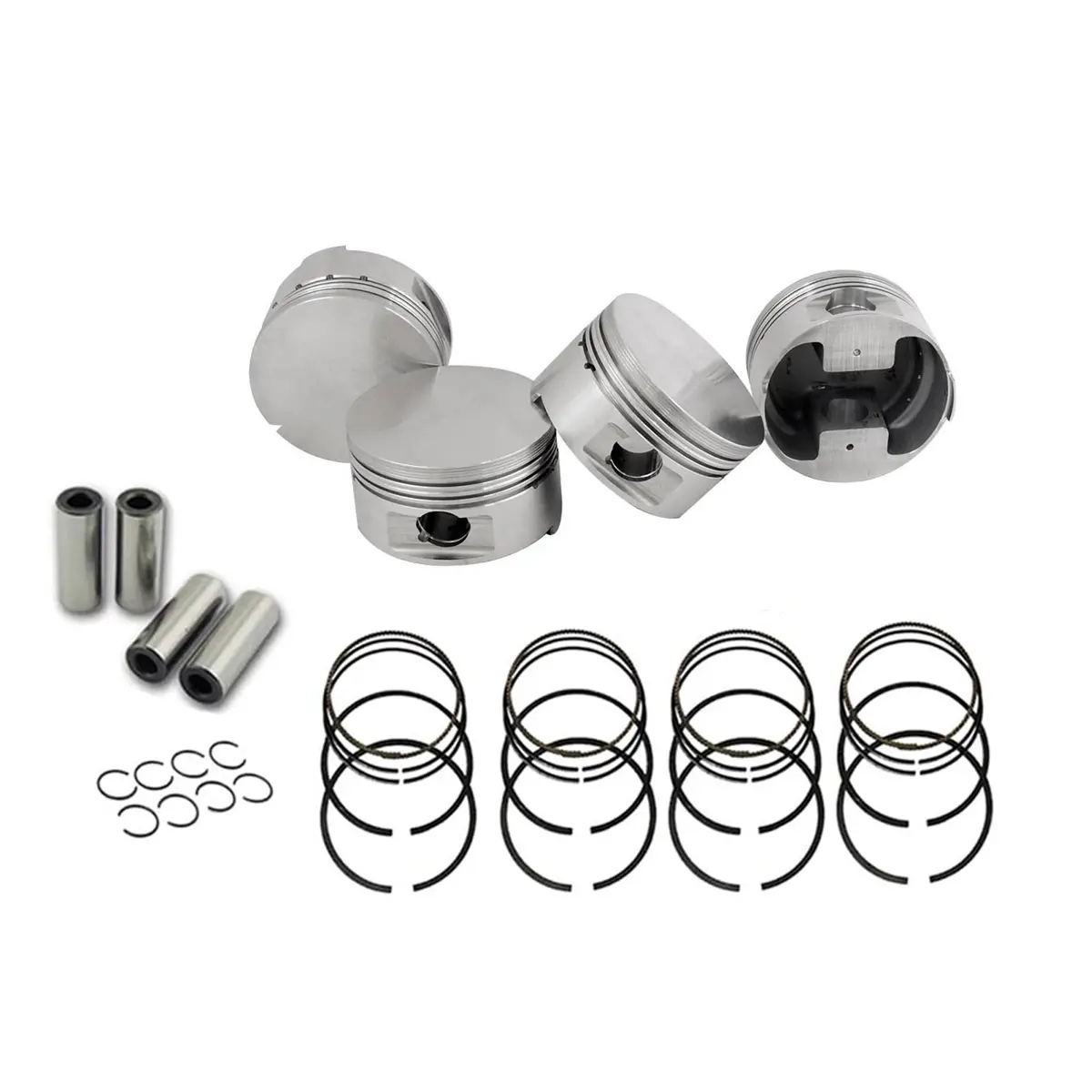 Forged Flat Top Piston And Rings Set 83.5Mm Vw 2.0L 8V 1